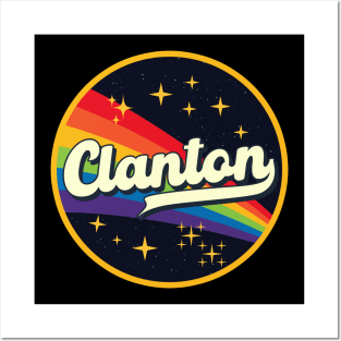 Clanton // Rainbow In Space Vintage Style Posters and Art